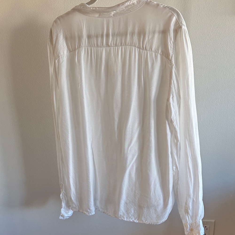 CP Shades White Rayon/Silk Button Down Shirt - Picture 6 of 7